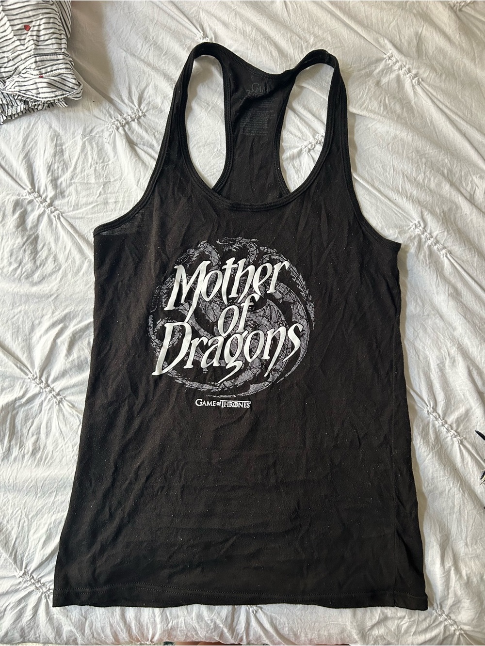 "Mother of Dragons" Black Racerback Tank Top